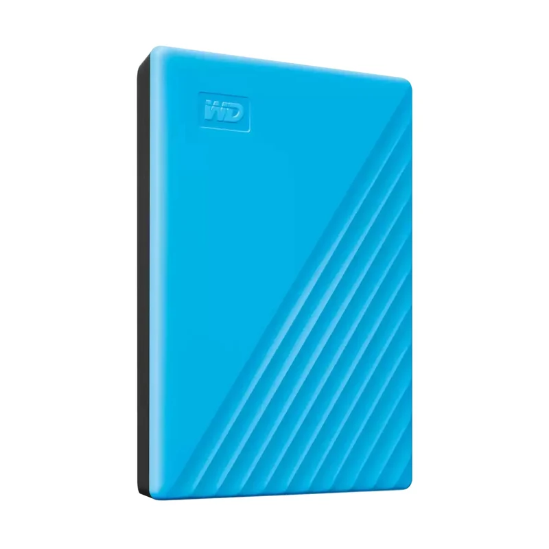WD My Passport External Hard Drive USB 3.2 Gen 1 5TB (Blue) + WD Soft Pouch
