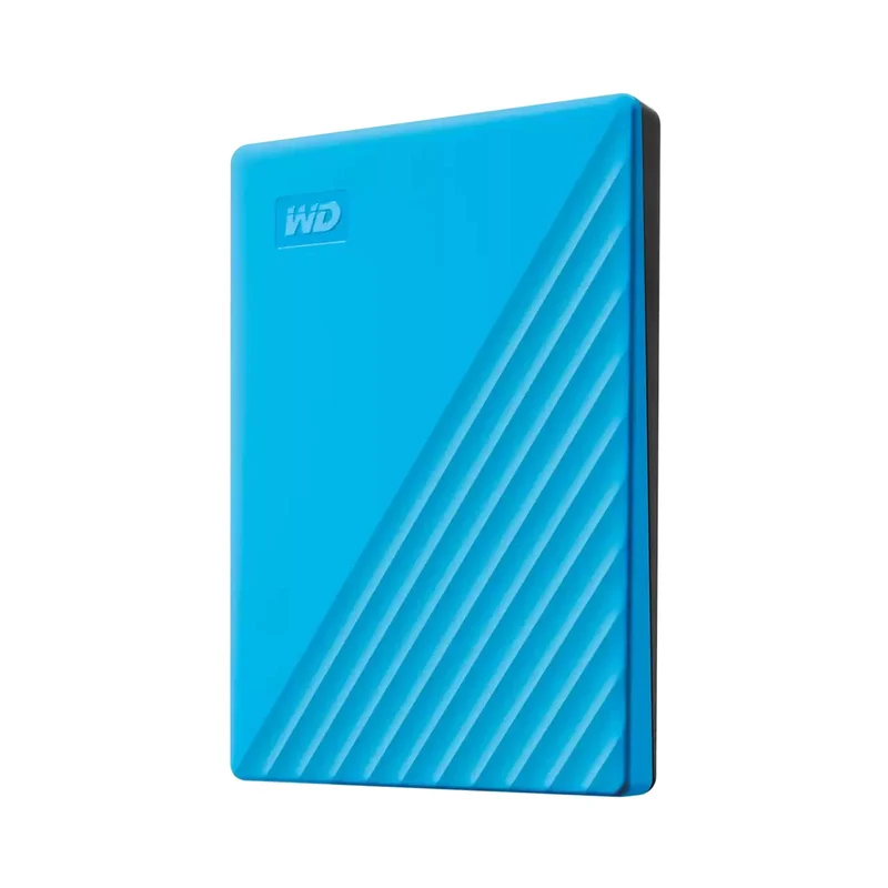 WD My Passport External Hard Drive USB 3.2 Gen 1 5TB (Blue) + WD Soft Pouch