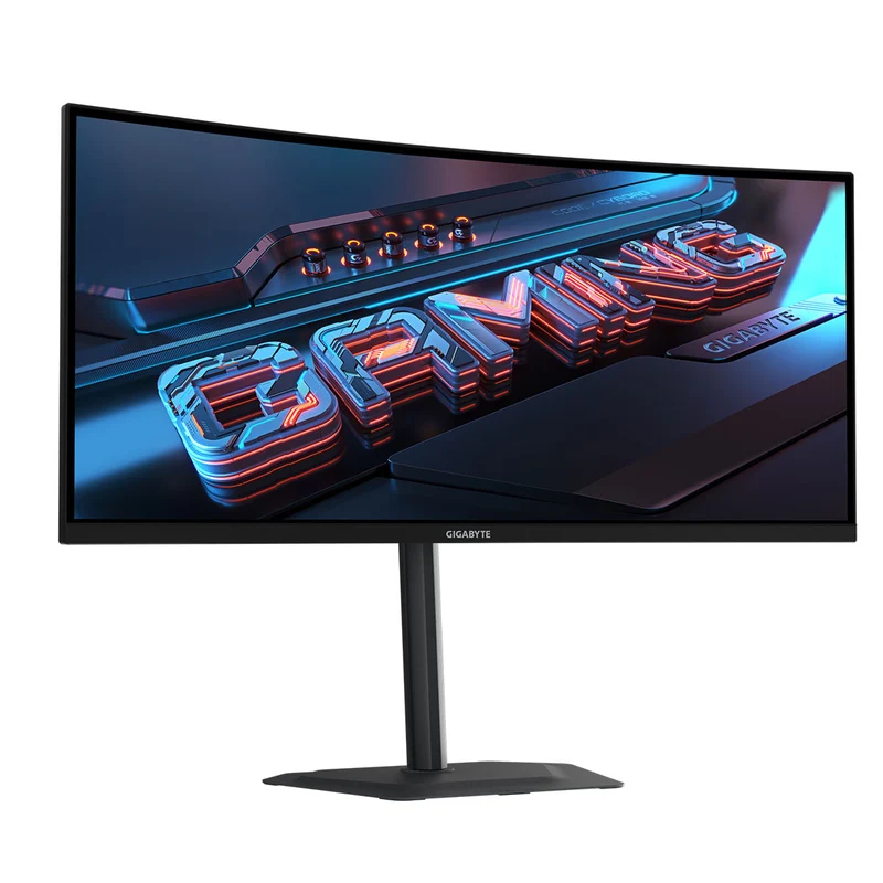 Gigabyte G34WQC2 34" WQHD (3440x1440) 200Hz 1ms GTG VA Curved Gaming Monitor with Tilt, Height & Swivel Adjustment