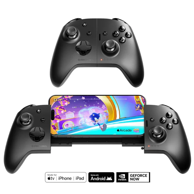 SteelSeries Nimbus Cloud Dual-Mode Cloud Gaming Controller for Apple TV / iPhone / iPad / Android (69116)