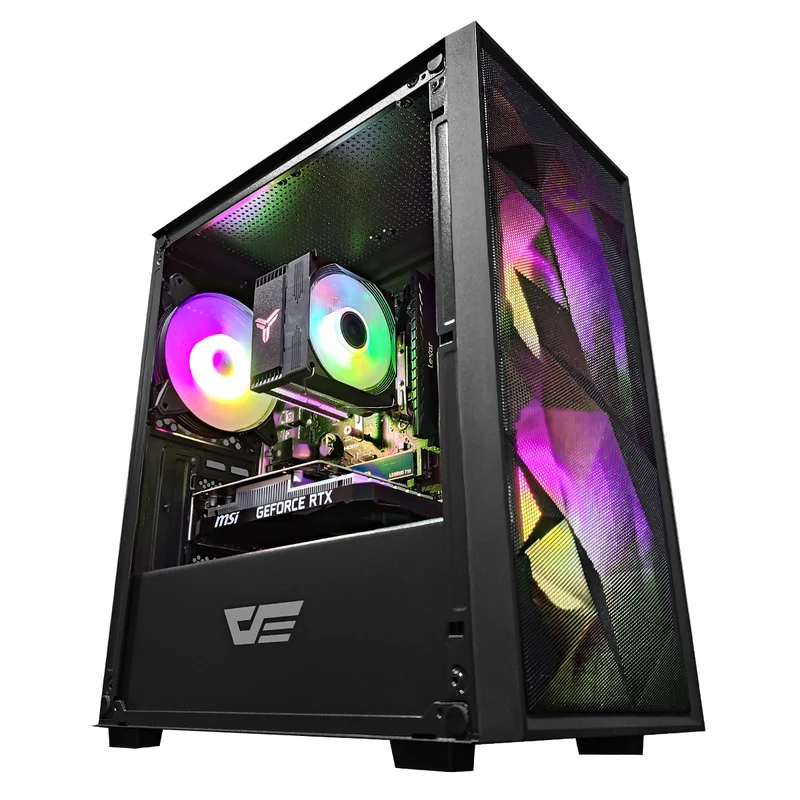 Alpha M305 Mesh Black Desktop Gaming PC | AMD Ryzen 5 5500 | 16GB RAM | 512GB SSD | RTX 3050 | Windows 11 Pro
