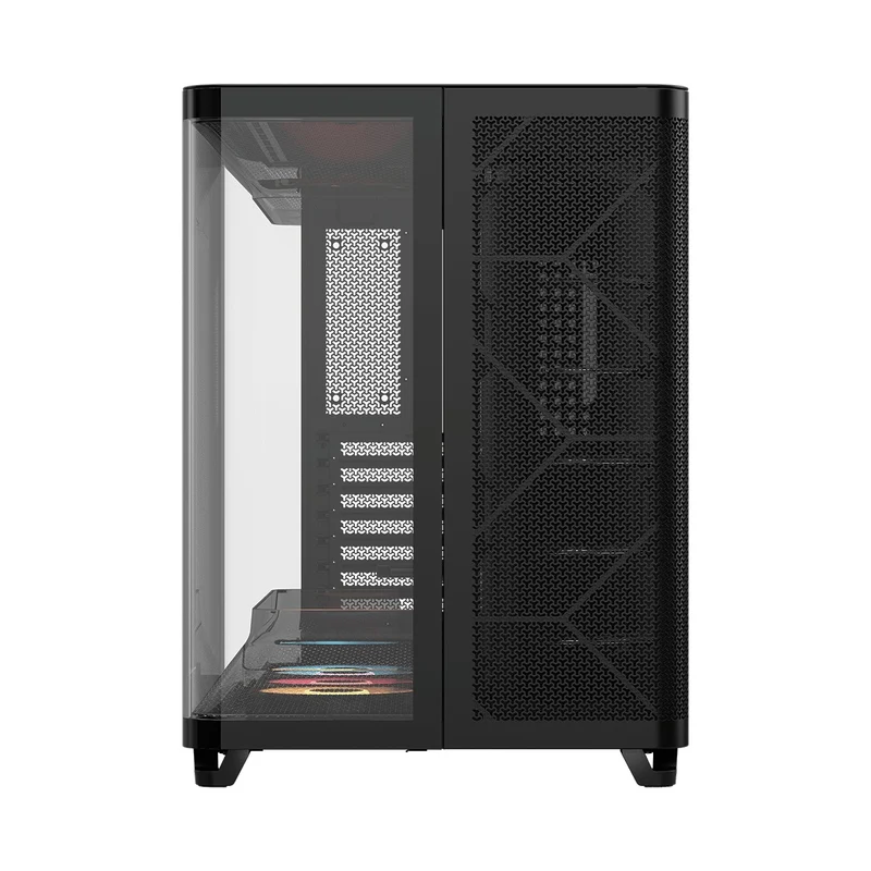 Corsair AIR 5400 RS-R ARGB TG Triple Chamber Mid-Tower PC Case (Black, White)