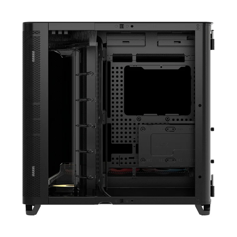 Corsair AIR 5400 RS-R ARGB TG Triple Chamber Mid-Tower PC Case (Black, White)