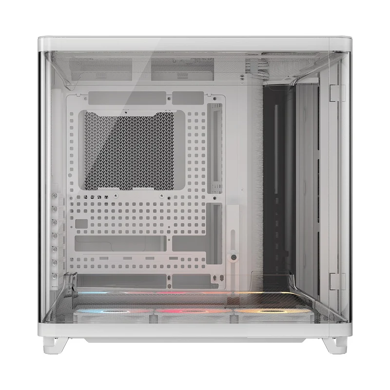 Corsair AIR 5400 RS-R ARGB TG Triple Chamber Mid-Tower PC Case (Black, White)