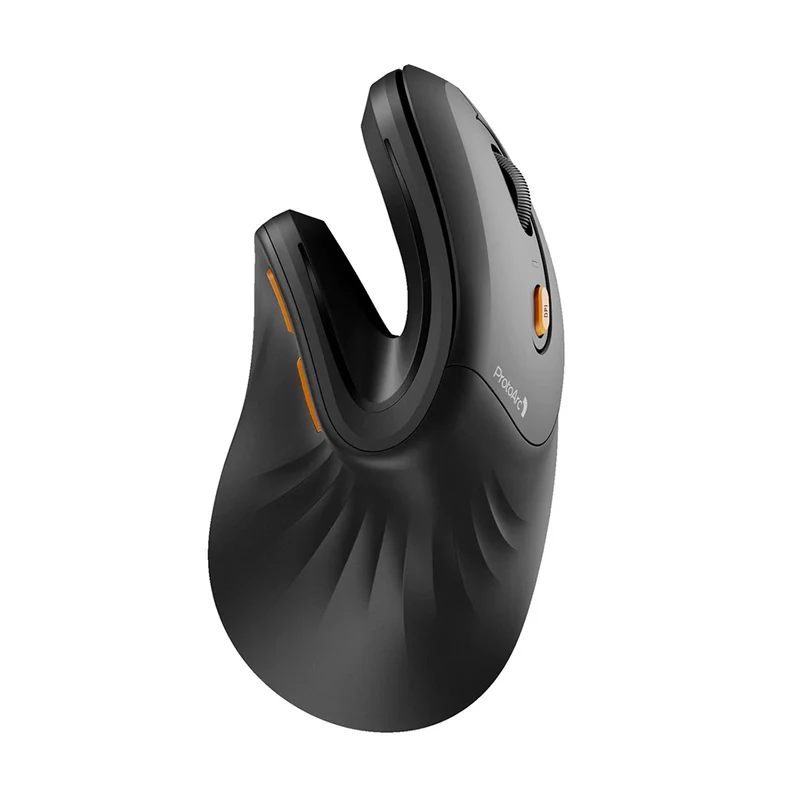 ProtoArc EM11 NL Rechargeable Multi-Device Ergonomic Vertical Mouse (Black, Black/Green, White, Black/Blue, Black/Gold, White/Gold, Pink, Black/Grey, Black/Purple, Black/Pink)