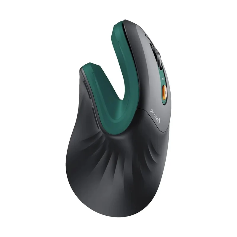 ProtoArc EM11 NL Rechargeable Multi-Device Ergonomic Vertical Mouse (Black, Black/Green, White, Black/Blue, Black/Gold, White/Gold, Pink, Black/Grey, Black/Purple, Black/Pink)