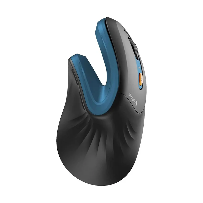 ProtoArc EM11 NL Rechargeable Multi-Device Ergonomic Vertical Mouse (Black, Black/Green, White, Black/Blue, Black/Gold, White/Gold, Pink, Black/Grey, Black/Purple, Black/Pink)