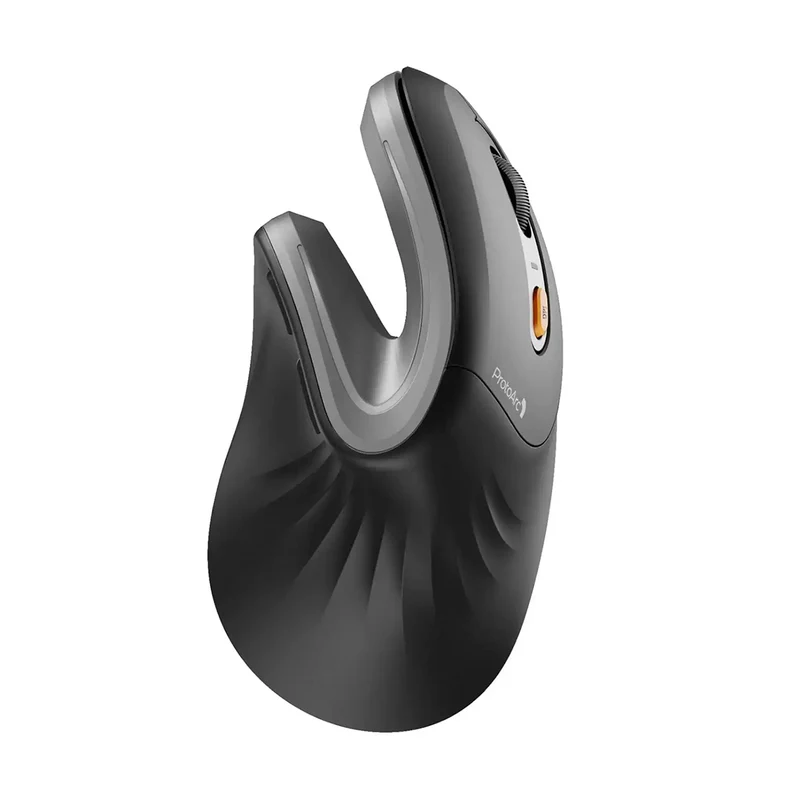 ProtoArc EM11 NL Rechargeable Multi-Device Ergonomic Vertical Mouse (Black, Black/Green, White, Black/Blue, Black/Gold, White/Gold, Pink, Black/Grey, Black/Purple, Black/Pink)