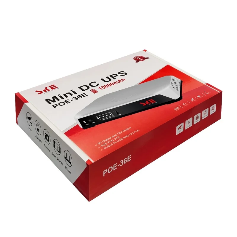 SKE POE-36E 10000mAh 36 Watts Mini DC UPS