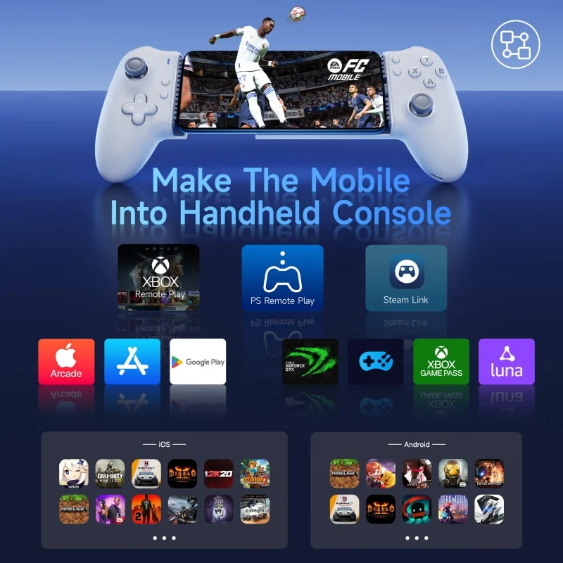 EasySMX M15 Mobile Gaming Controller (White) (VG-C512)