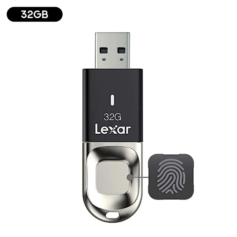 Lexar JumpDrive Fingerprint F35 USB 3.0 Type-A 150MB/s Read Flash Drive (32GB, 64GB)