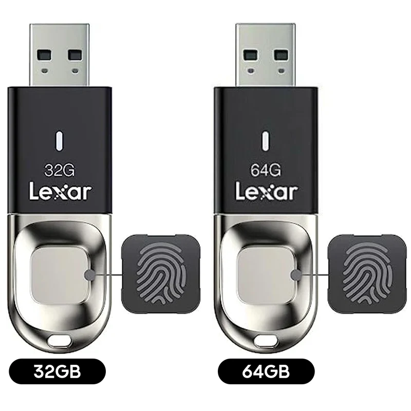 Lexar JumpDrive Fingerprint F35 USB 3.0 Type-A 150MB/s Read Flash Drive (32GB, 64GB)