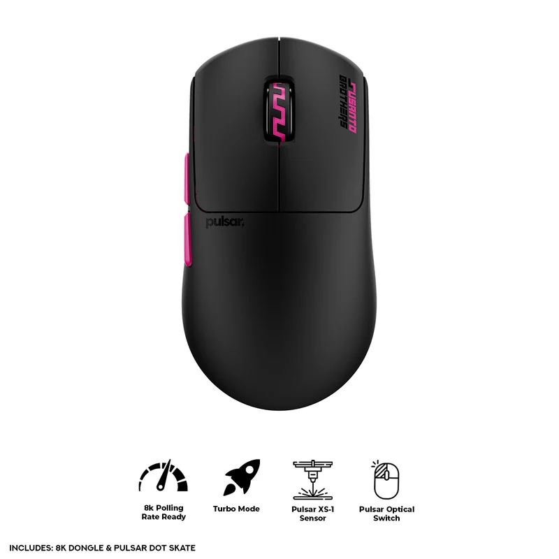 Pulsar Pro Series Susanto-X Esports Gaming Mouse Size 2 (Black) (PSSTX21)