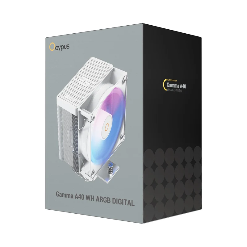Ocypus Gamma A40 ARGB Digital CPU Cooler (Black, White) (Gamma-A40-BK1NAWD00X-GL, Gamma-A40-WH1NAWD00X-GL)