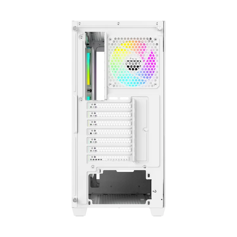 Ocypus Gamma C72 ARGB Mid-Tower Panoramic View Case with ARGB Fans (Black, White)