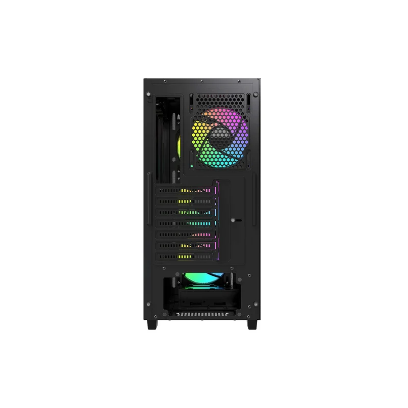 Ocypus Gamma C60 ARGB Mid-Tower Airflow Case with Grilles & ARGB Fans (Black, White)