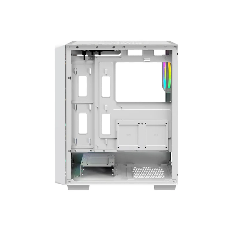 Ocypus Gamma C60 ARGB Mid-Tower Airflow Case with Grilles & ARGB Fans (Black, White)