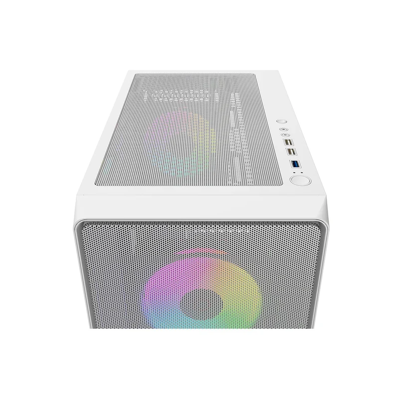 Ocypus Gamma C60 ARGB Mid-Tower Airflow Case with Grilles & ARGB Fans (Black, White)