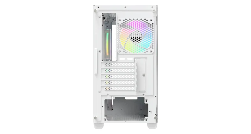 Ocypus Gamma C52 ARGB Mini-Tower Panoramic View Case with ARGB Fans (Black, White)