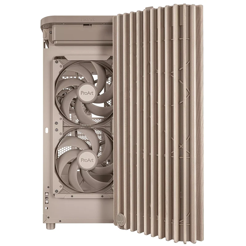 Asus ProArt PA401 Wood Ed. Tempered Glass Panel ATX PC Case (Beige)