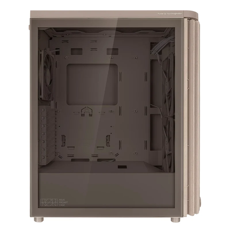 Asus ProArt PA401 Wood Ed. Tempered Glass Panel ATX PC Case (Beige)