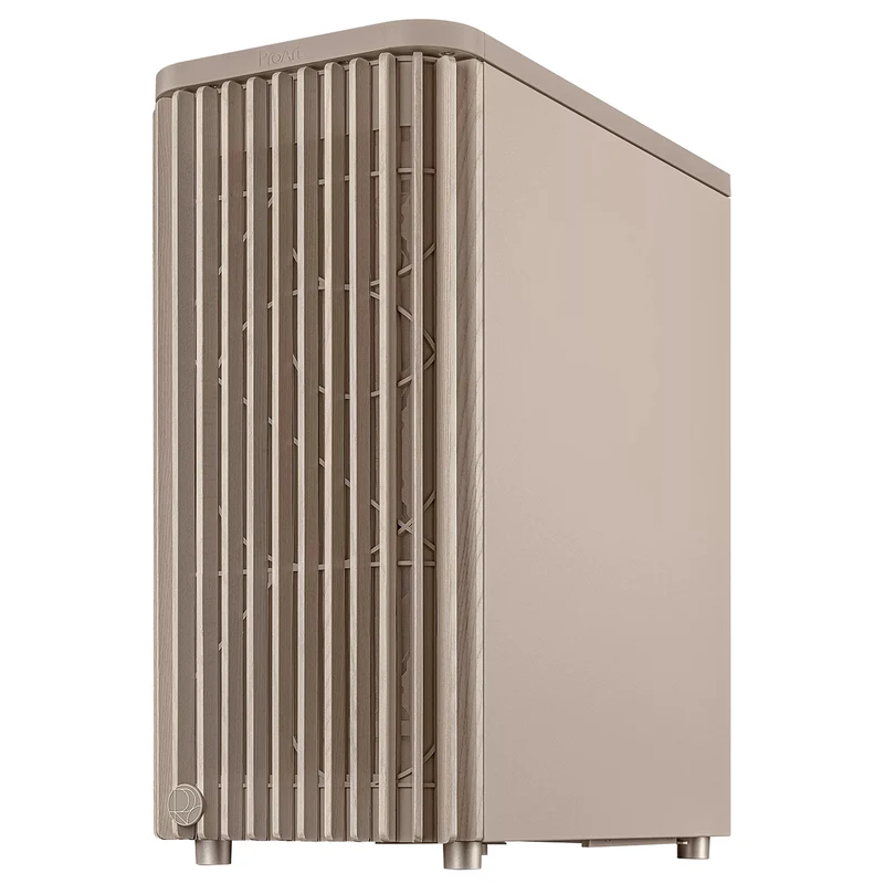 Asus ProArt PA401 Wood Ed. Tempered Glass Panel ATX PC Case (Beige)