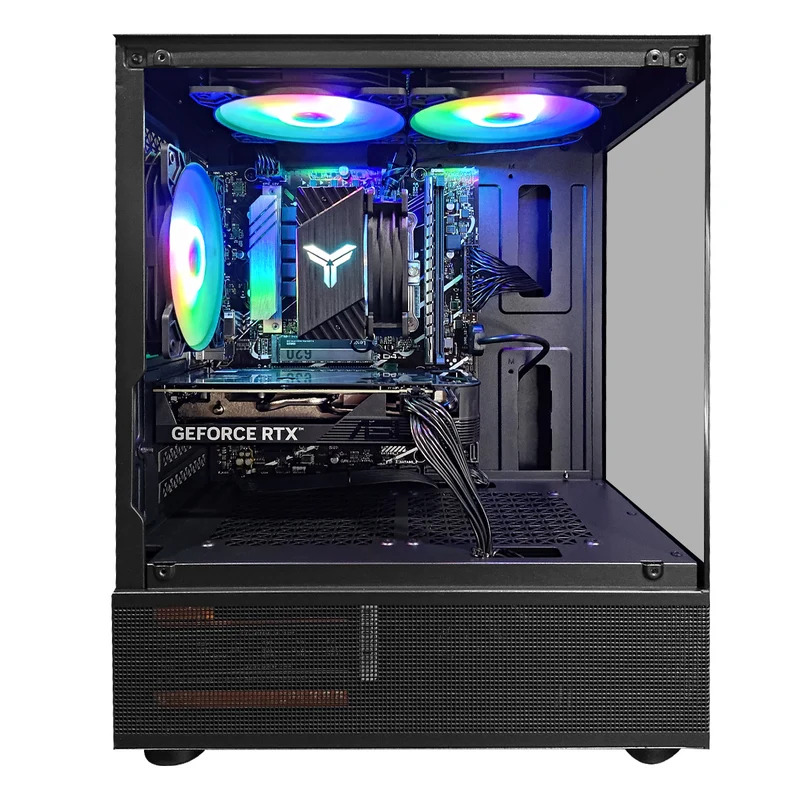 Alpha Reyna Black Desktop Gaming PC | Intel i5 14400F | 16GB RAM | 512GB SSD | RTX 4060 | Windows 11 Pro