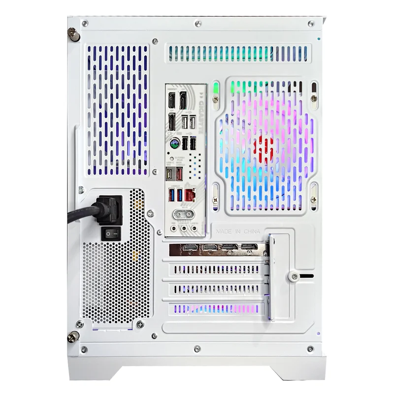 Sophos Spectra with Display White Desktop Gaming PC | AMD Ryzen 7 9700X | 32GB RAM | 1TB SSD | RX 9070 XT | Windows 11 Pro