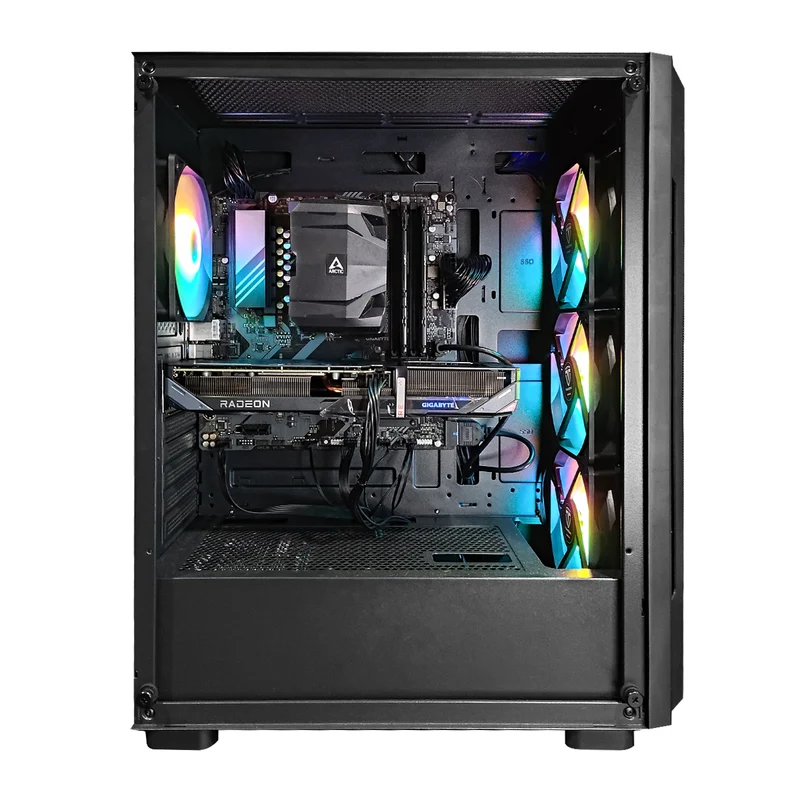 Sigma Uriel Black Desktop Gaming PC | AMD Ryzen 5 7500F | 32GB RAM | 1TB SSD | RX 9060 XT | Windows 11 Pro