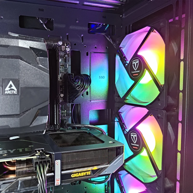 Sigma Uriel Black Desktop Gaming PC | AMD Ryzen 5 7500F | 32GB RAM | 1TB SSD | RX 9060 XT | Windows 11 Pro