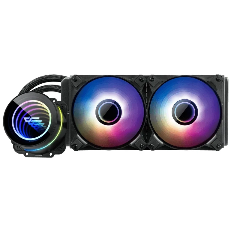 Darkflash Twister DX-240 ARGB All-In-One 240MM Liquid CPU Cooler (Black, White)