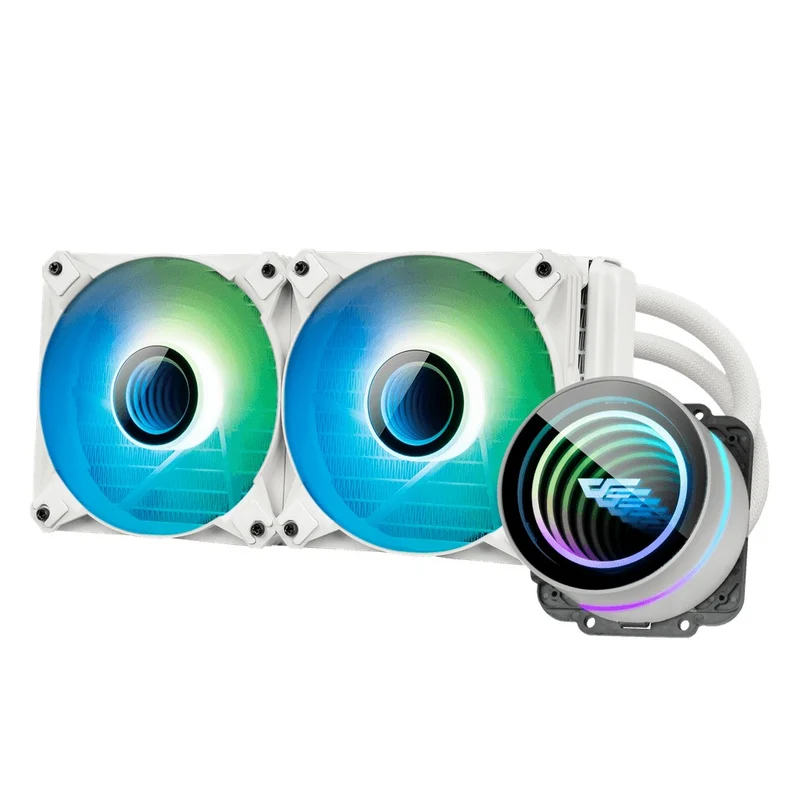 Darkflash Twister DX-240 ARGB All-In-One 240MM Liquid CPU Cooler (Black, White)