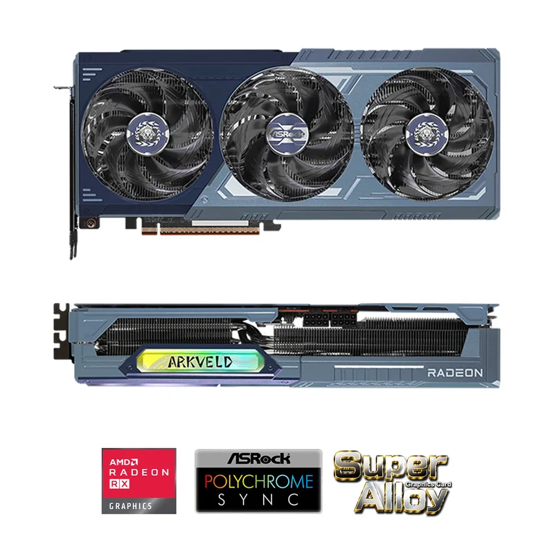 ASRock AMD Radeon RX 9070 XT Monster Hunter Wilds Edition 16GB GDDR6 Graphics Card