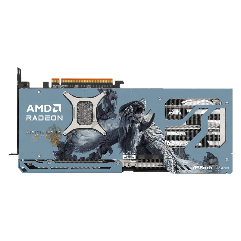 ASRock AMD Radeon RX 9070 XT Monster Hunter Wilds Edition 16GB GDDR6 Graphics Card