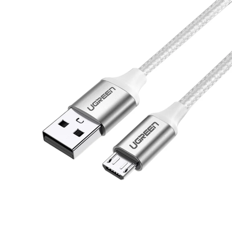 Ugreen USB-A to Micro USB Cable - 1m (White) (US290/60151)
