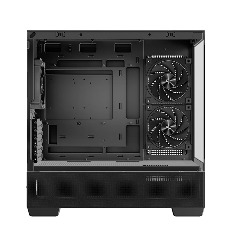 DeepCool CG380 3F Panoramic Dual Tempered Glass MATX Case (Black, White)