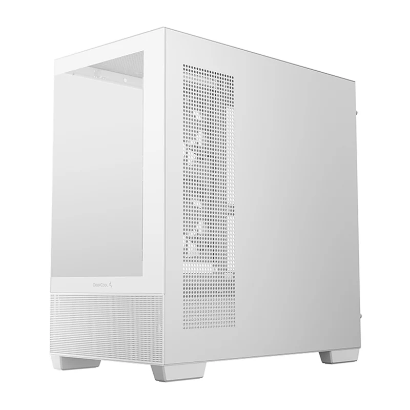 DeepCool CG380 3F Panoramic Dual Tempered Glass MATX Case (Black, White)
