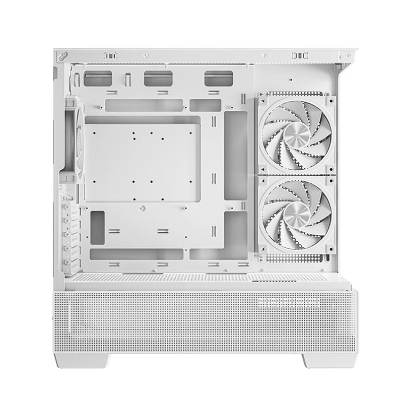 DeepCool CG380 3F Panoramic Dual Tempered Glass MATX Case (Black, White)