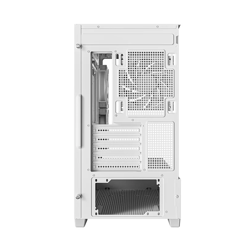 DeepCool CG380 3F Panoramic Dual Tempered Glass MATX Case (Black, White)