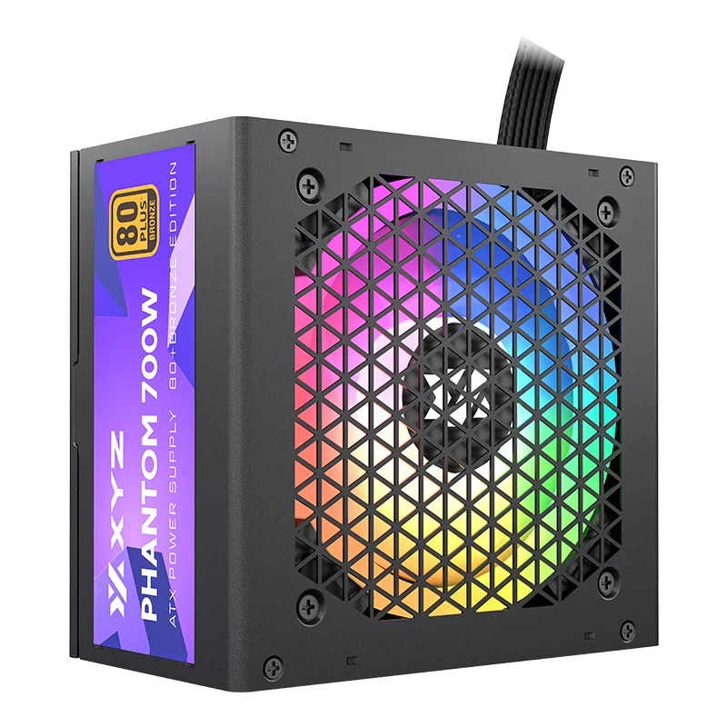 XYZ Phantom 700W ARGB ATX Power Supply 80+ Bronze Edition (Black) (X-PS-PHANTOM-PBR700) (XYZ-SA-869)