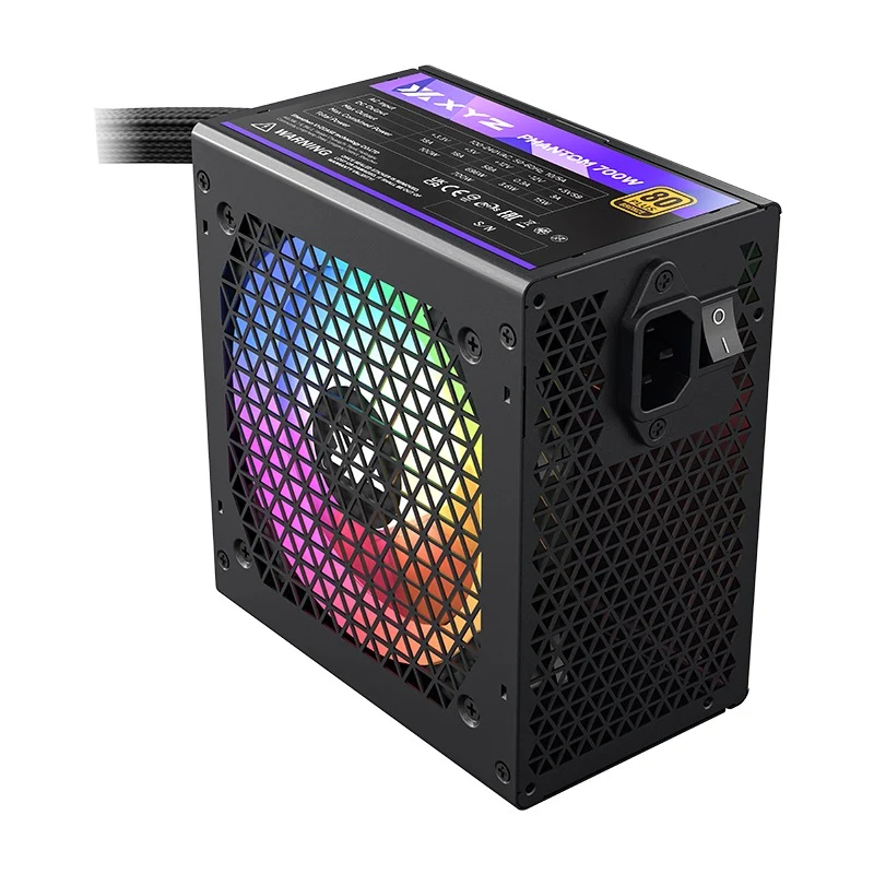XYZ Phantom 700W ARGB ATX Power Supply 80+ Bronze Edition (Black) (X-PS-PHANTOM-PBR700) (XYZ-SA-869)