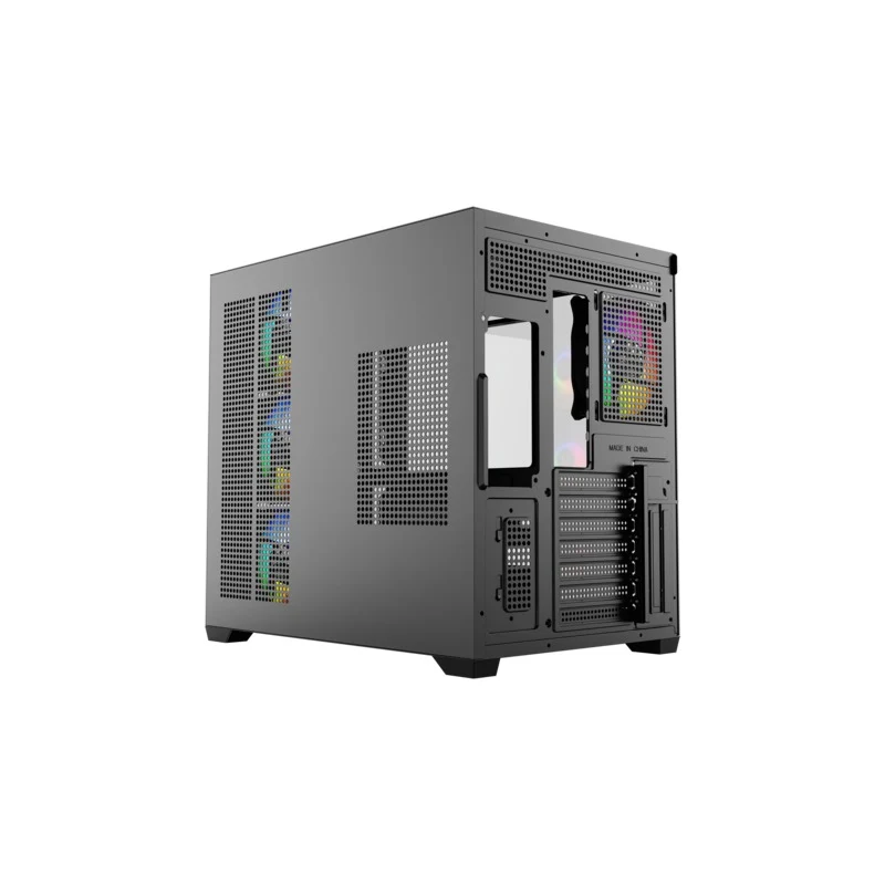 XYZ Tesseract X 50 ATX PC Case with 6 Pre-Installed 120mm ARGB Fans (Black) (X-CS-TESSERACTX50-B) (XYZ-SA-973)