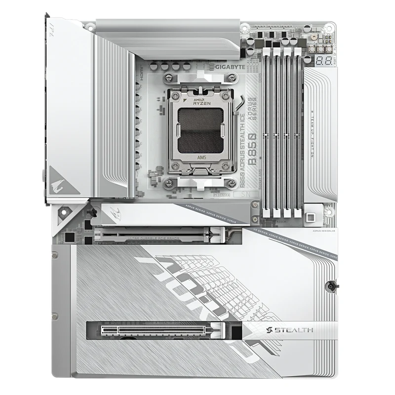 Gigabyte B850 Aorus Stealth Ice DDR5 Gaming MotherBoard