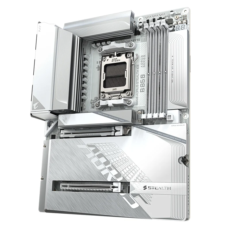 Gigabyte B850 Aorus Stealth Ice DDR5 Gaming MotherBoard