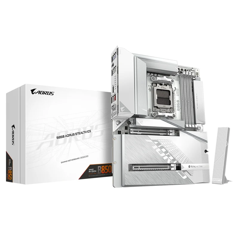 Gigabyte B850 Aorus Stealth Ice DDR5 Gaming MotherBoard