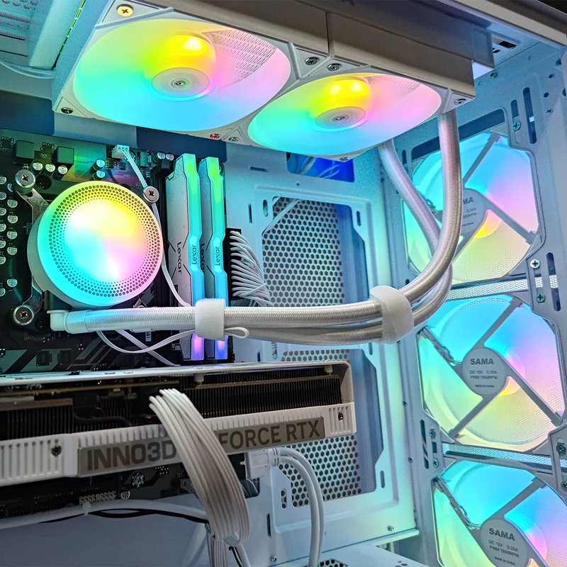 Aurora S40 White Desktop Gaming PC | AMD Ryzen 7 8700F | 32GB RAM | 1TB SSD | RTX 5070 | Windows 11 Pro