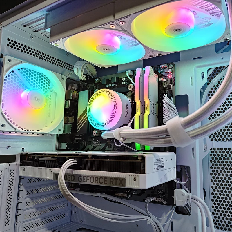 Aurora S40 White Desktop Gaming PC | AMD Ryzen 7 8700F | 32GB RAM | 1TB SSD | RTX 5070 | Windows 11 Pro
