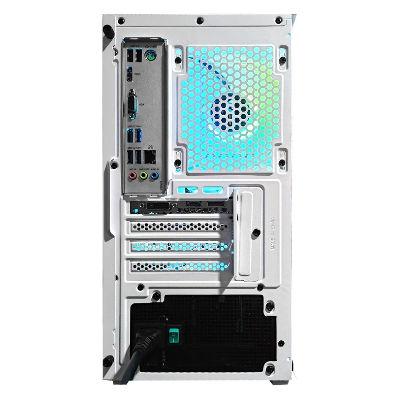 Alpha M305 White Desktop Gaming PC | AMD Ryzen 5 5500 | 16GB RAM | 512GB SSD | RTX 3050 | Windows 11 Pro