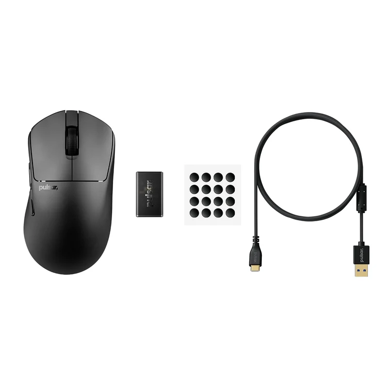 Pulsar X3 CrazyLight 8K Polling Rate eSports Gaming Mouse Size 1 (Jet Black, Uyuni White, Desert)
