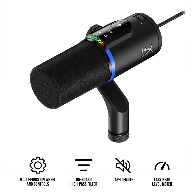 HyperX FlipCast Streaming USB/XLR Dynamic Microphone (B2CM1AA)
